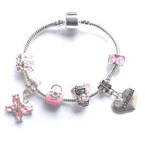 Liberty Charms Childrens Best Friend Christmas Dream Silver Plated Charm Bracelet 